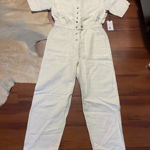 Apiece Apart Women's Zeolight Jumpsuit in Cream Sz 4 NWT $395